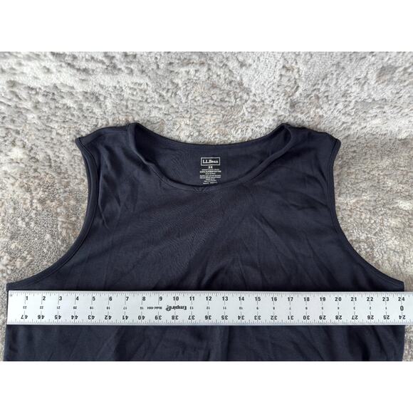 LL Bean Plus Size 3X Supima Cotton Casual Top Black Sleeveless Pullover - Picture 4 of 6